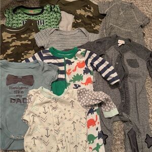 Baby boy 3-6 month onesies
